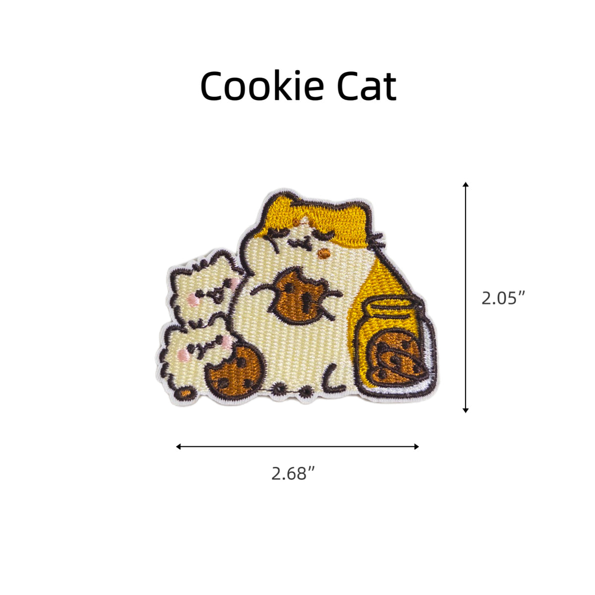 Sticker-Style Embroidered Patch