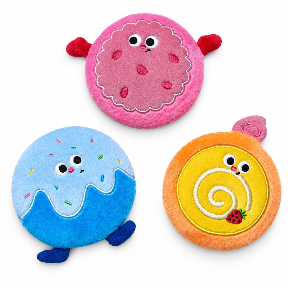 Plush Flying Disc with Squeaker | for Small & Medium Dogs