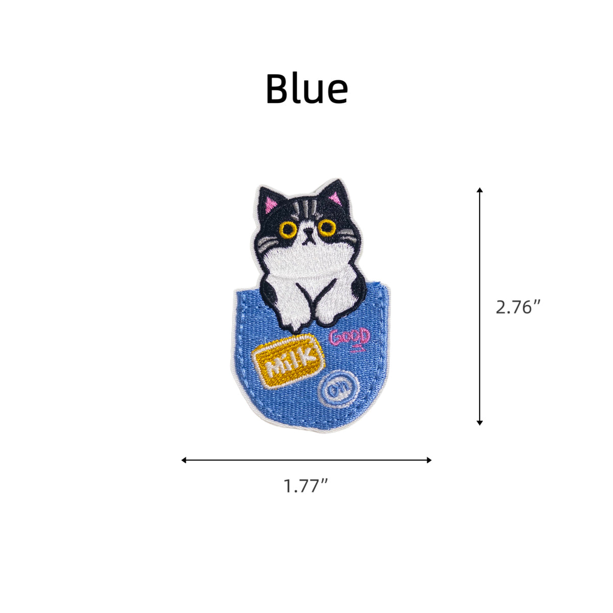 Sticker-Style Embroidered Patch