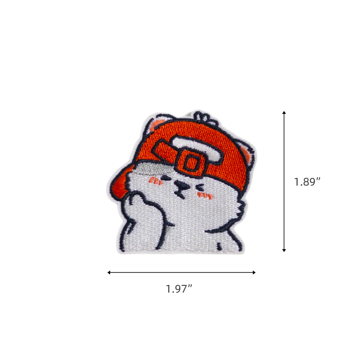Sticker-Style Embroidered Patch