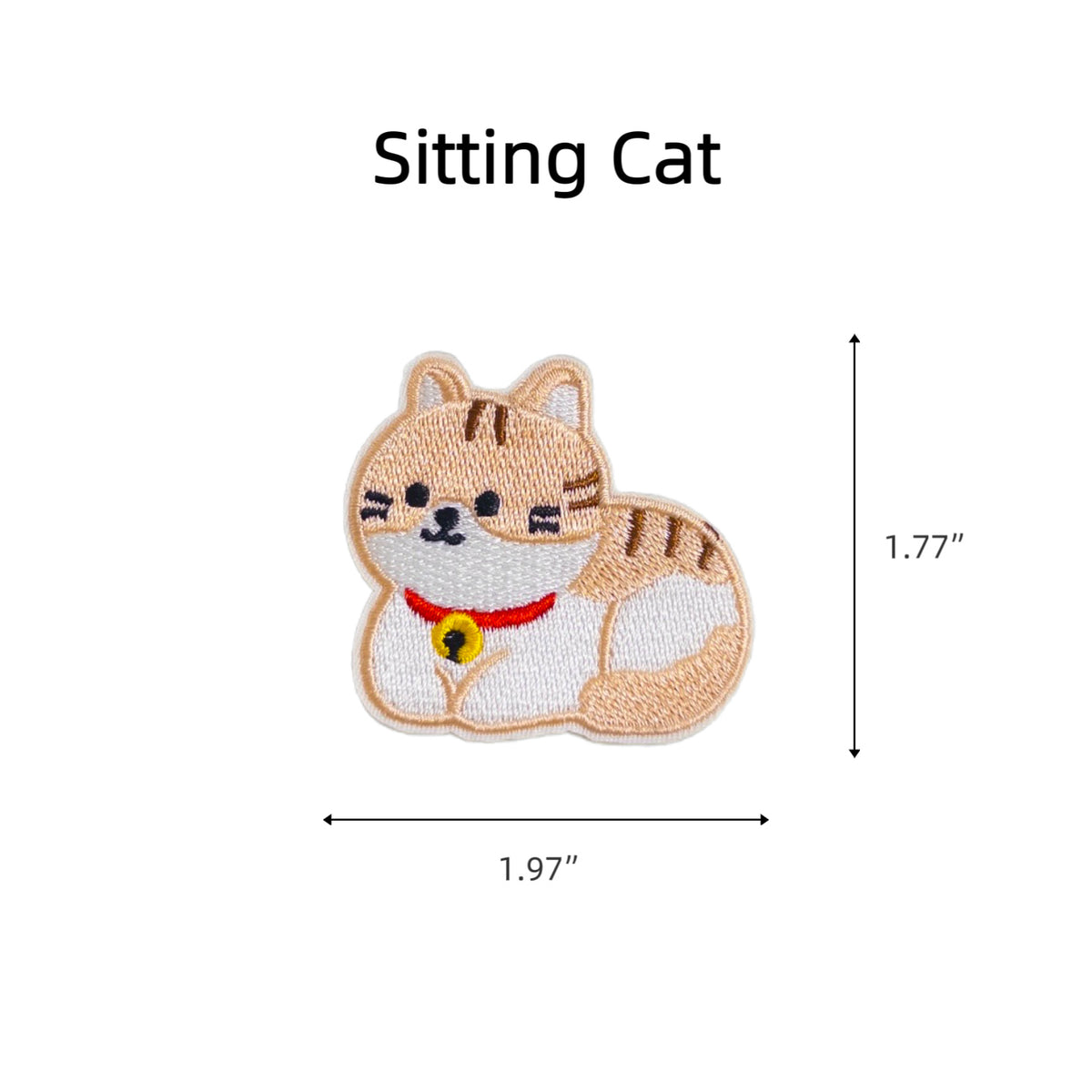 Sticker-Style Embroidered Patch