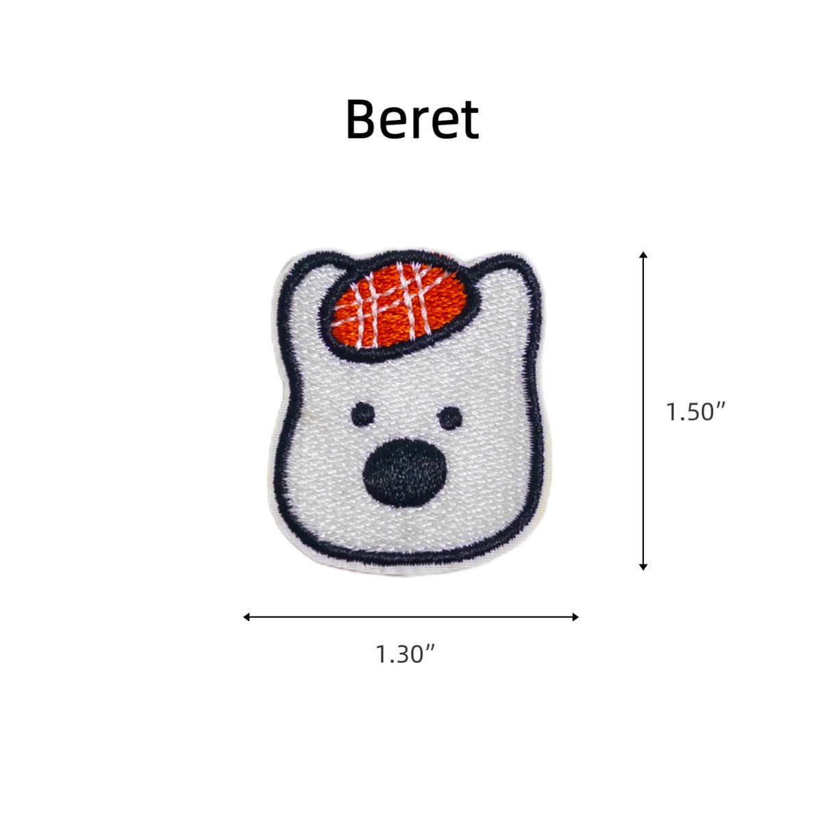 Sticker-Style Embroidered Patch